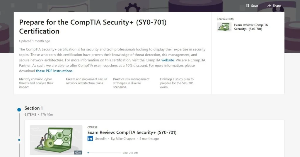 Prepare for the CompTIA Security+ (SY0-701) Certification