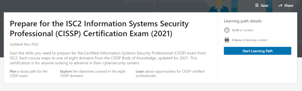 Prepare for the ISC2 Information Systems Security Professional (CISSP) Certification Exam