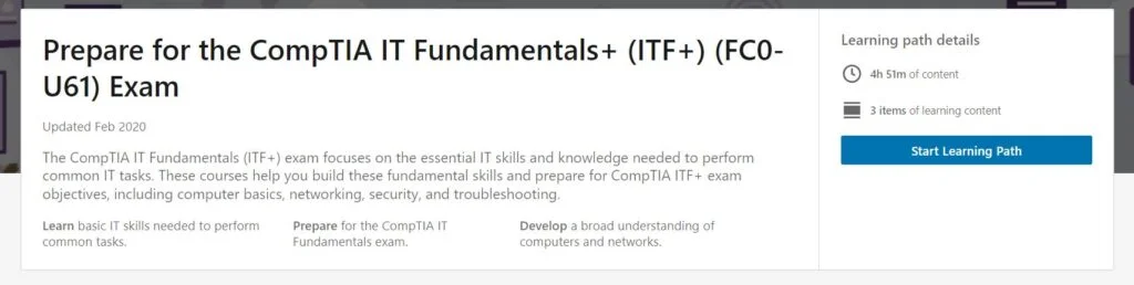 Prepare for the CompTIA IT Fundamentals+ (ITF+) (FC0-U61) Exam linkedin learning