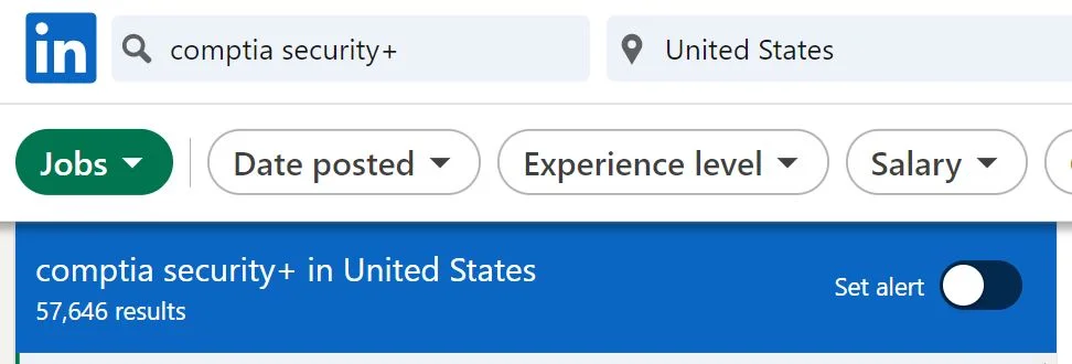 security+ jobs compared to cysa+ jobs